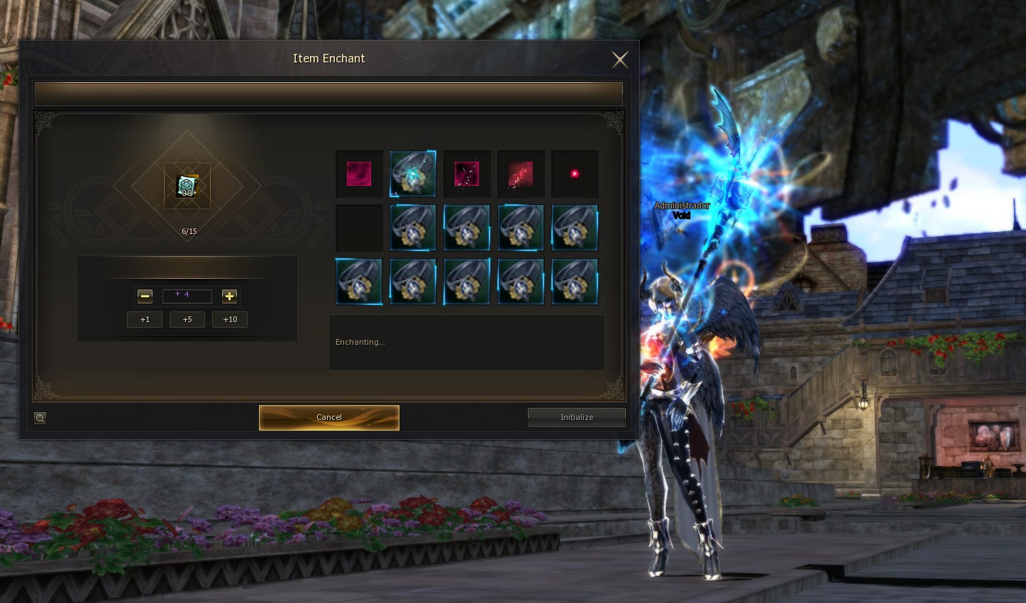 Enchants items